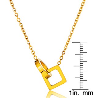 Foto 3 | Collar West Coast Jewelry Elya De Acero Inoxidable Chapado En Oro - Venta Internacional.