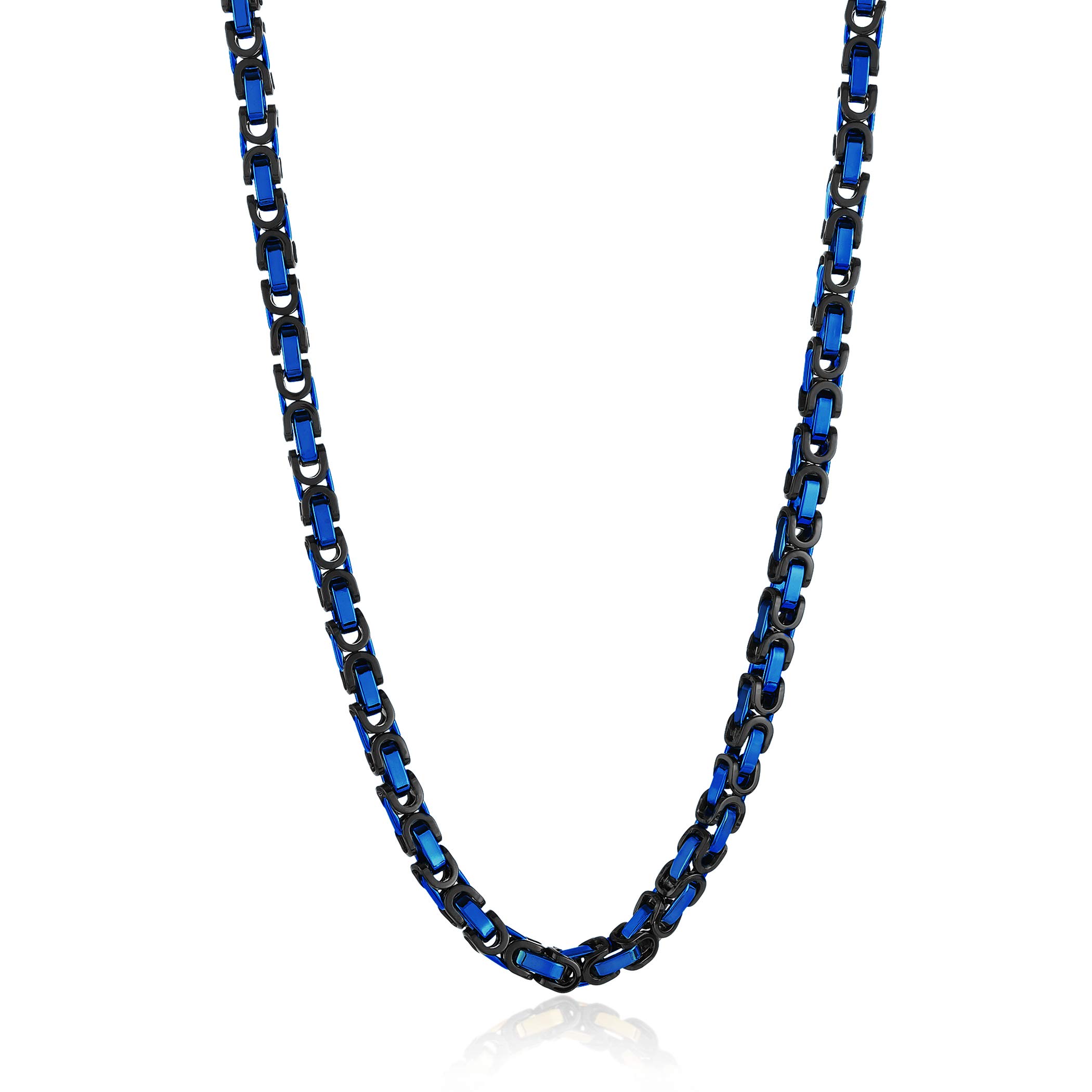 Foto 2 pulgar | Collar De Acero Inoxidable Bizantino West Coast Jewelry De 24 Cm - Venta Internacional.