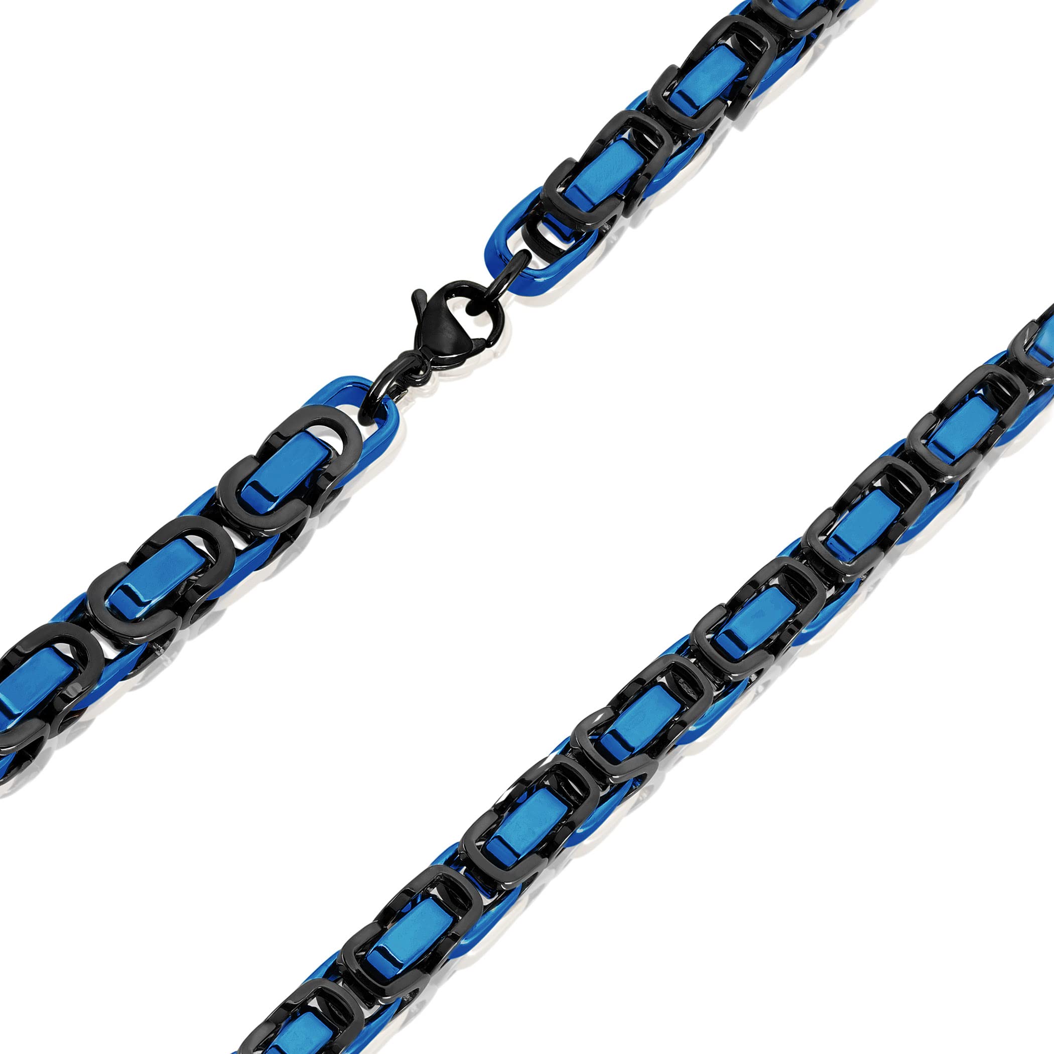 Foto 3 pulgar | Collar De Acero Inoxidable Bizantino West Coast Jewelry De 24 Cm - Venta Internacional.