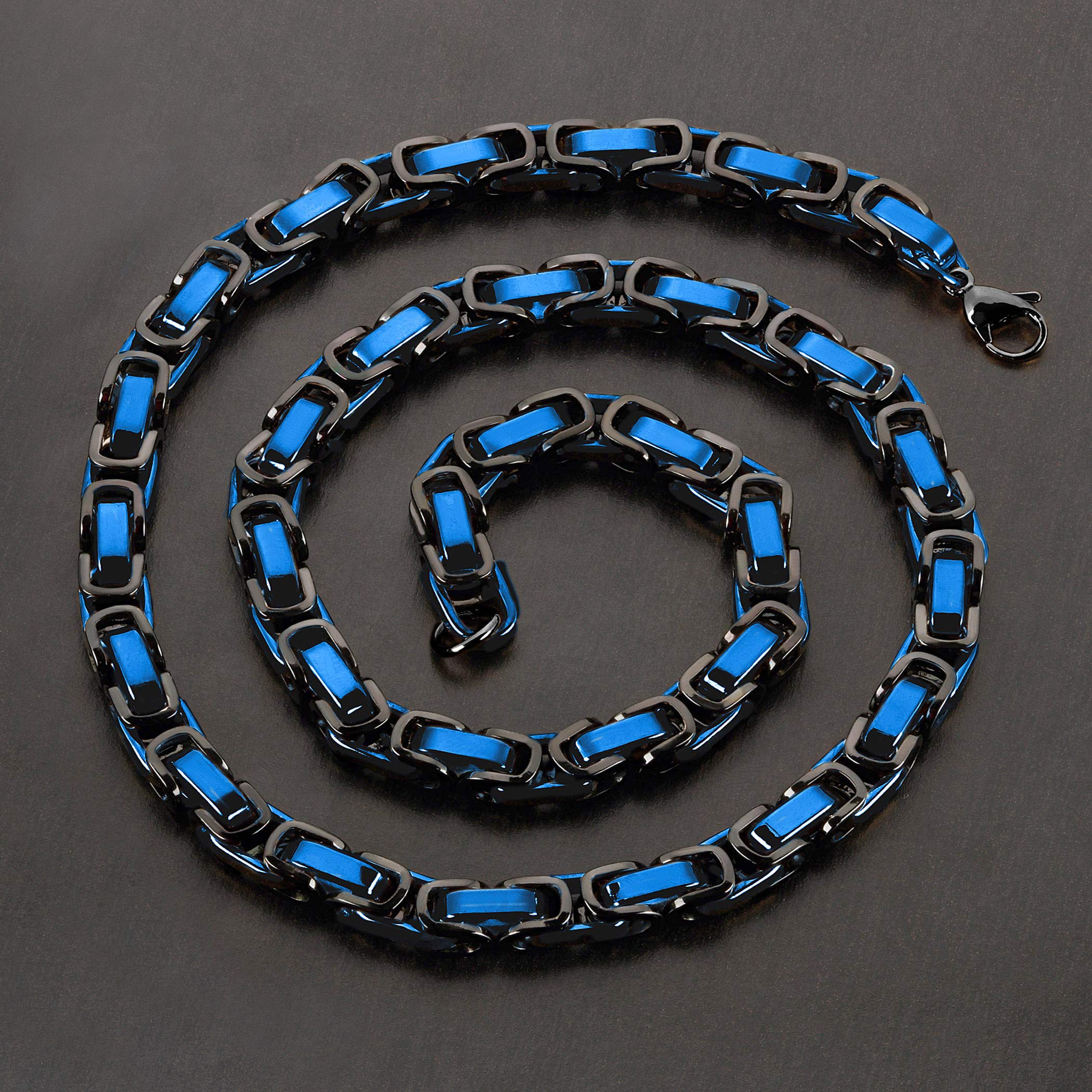 Foto 3 | Collar De Acero Inoxidable Bizantino West Coast Jewelry De 24 Cm - Venta Internacional.