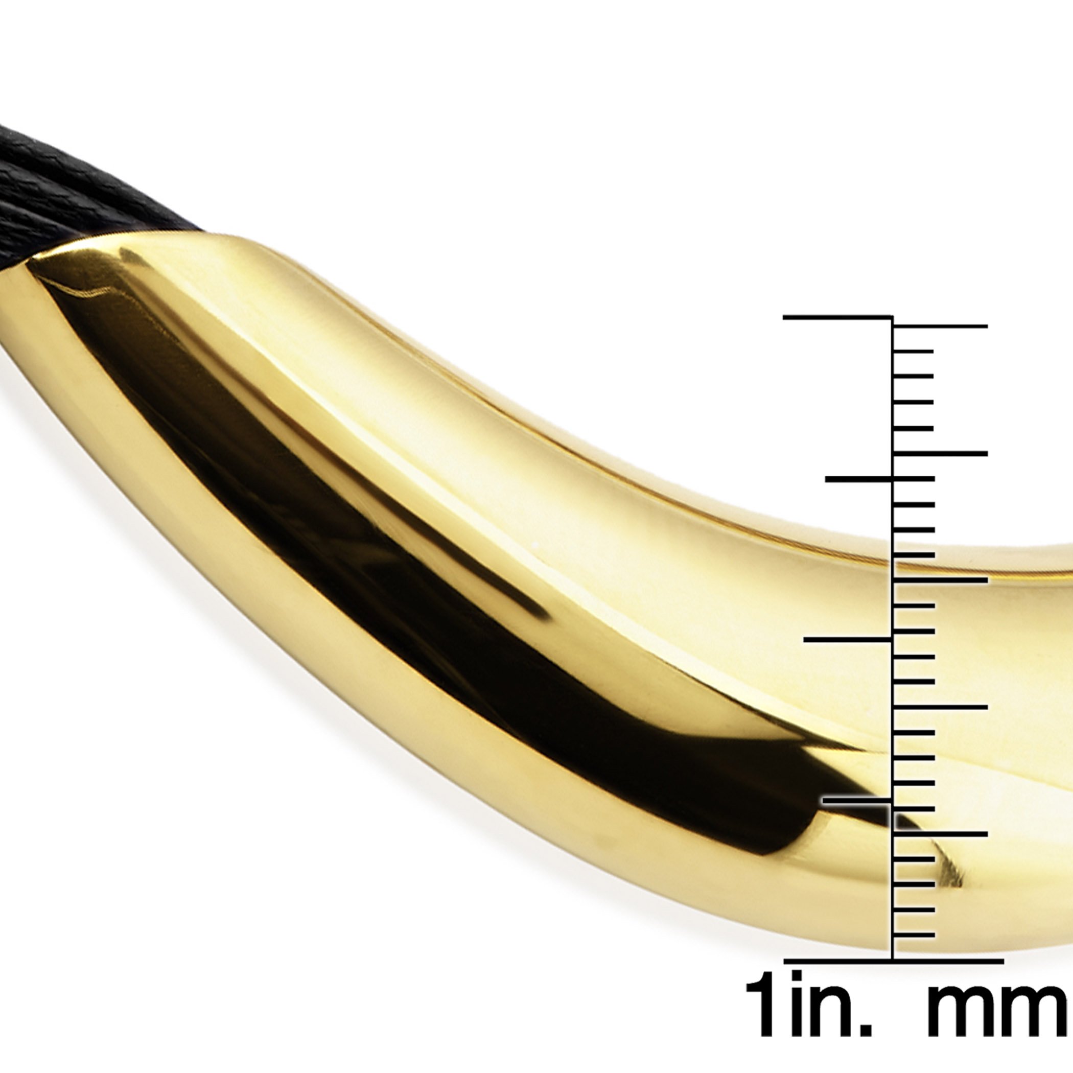 Foto 4 pulgar | Collar West Coast Jewelry Elya De Acero Inoxidable Chapado En Oro - Venta Internacional.