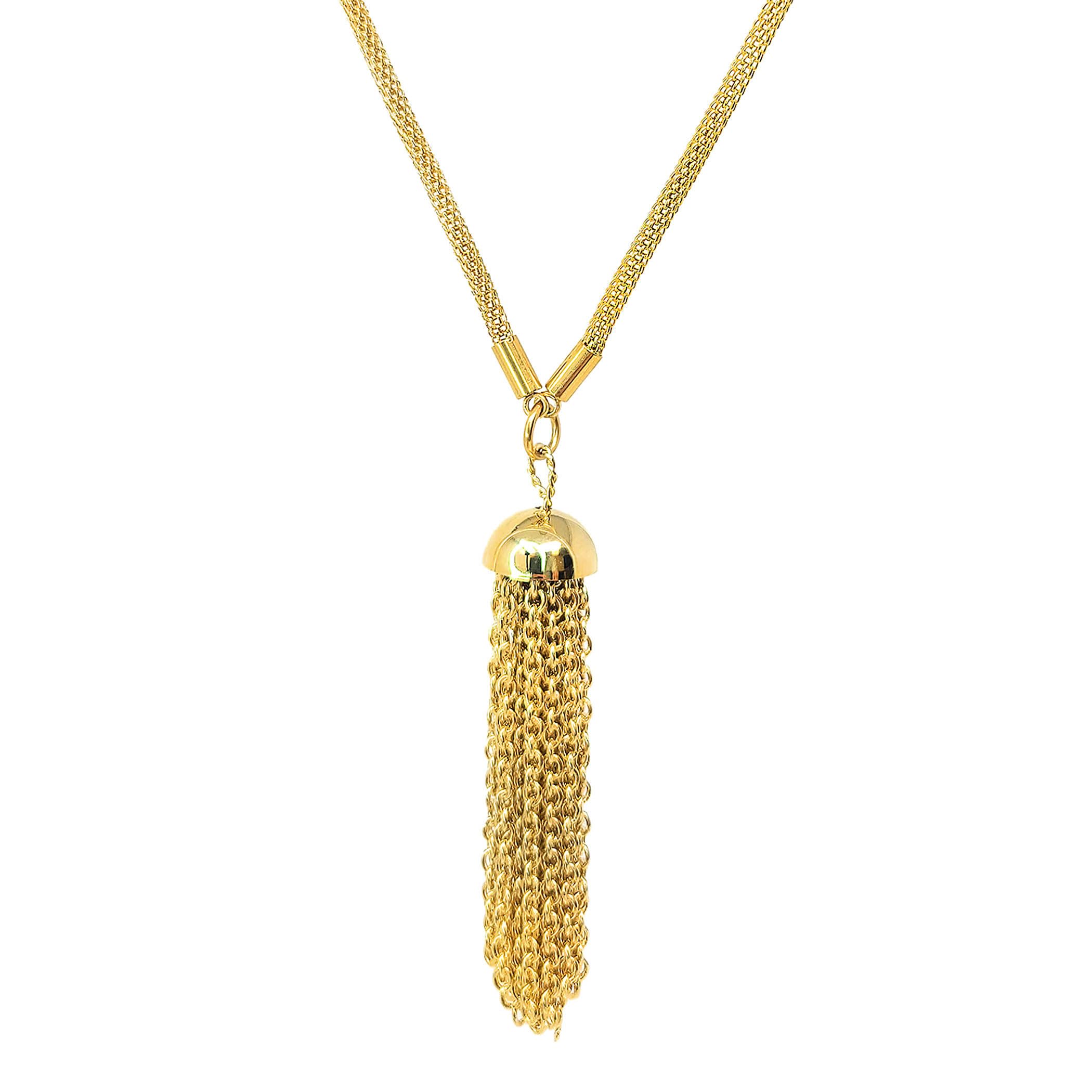Foto 3 pulgar | Collar West Coast Jewelry De Acero Inoxidable Chapado En Oro Para Mujer - Venta Internacional.