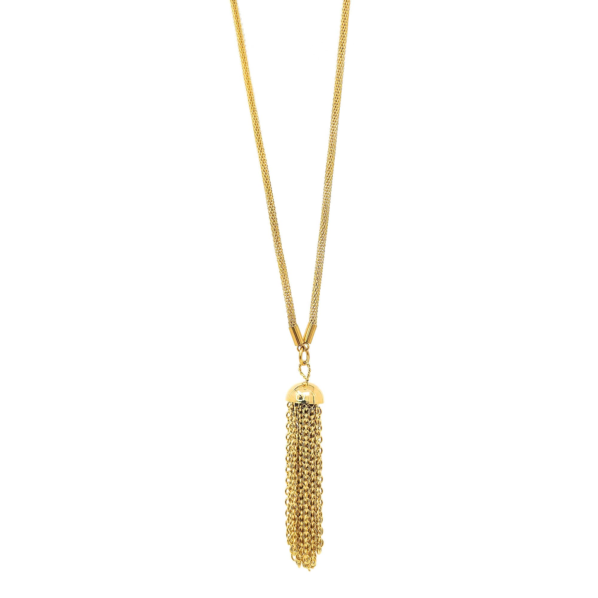 Foto 4 pulgar | Collar West Coast Jewelry De Acero Inoxidable Chapado En Oro Para Mujer - Venta Internacional.