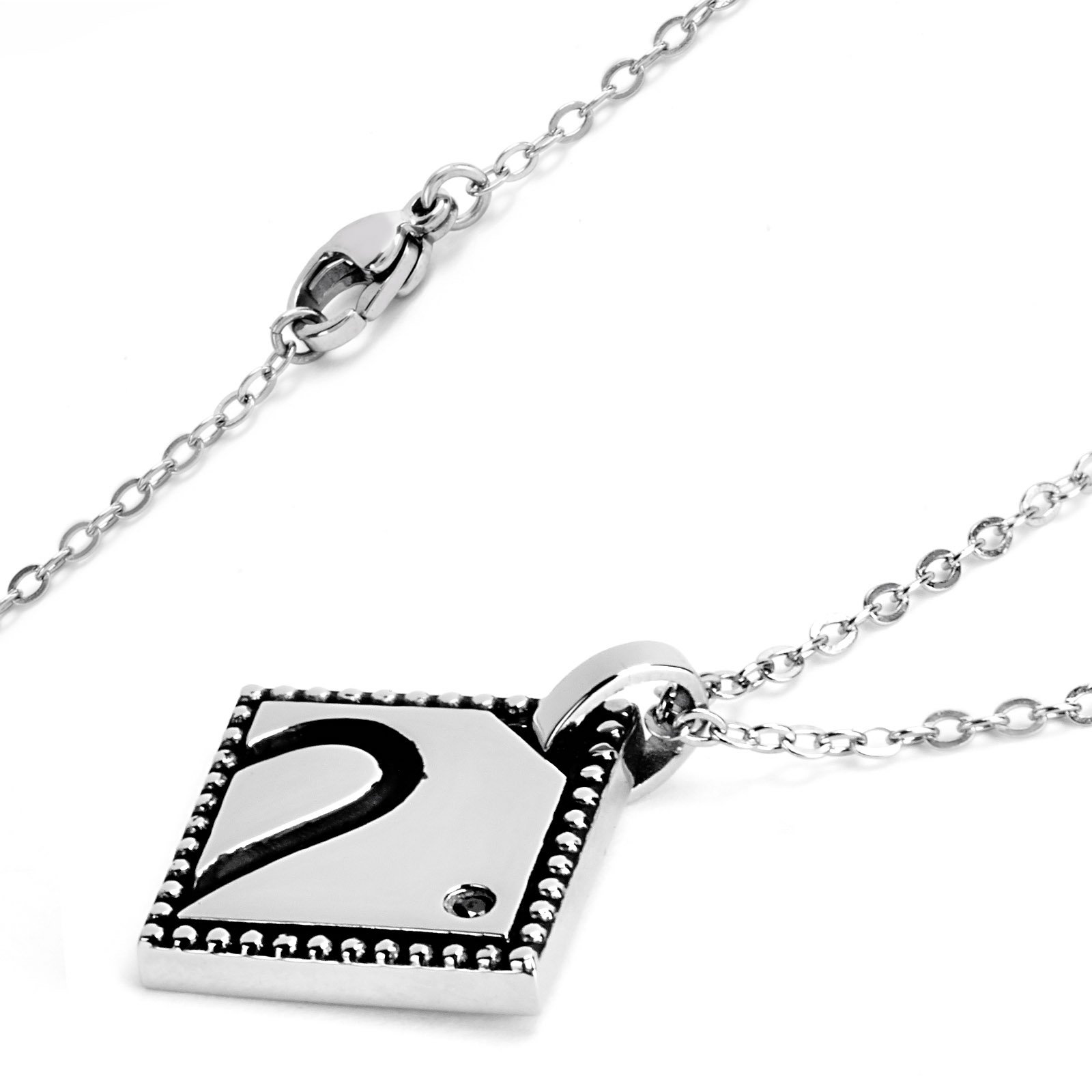 Foto 2 | Collar West Coast Jewelry De Acero Inoxidable Con Forma De Medio Corazón Con Circonita - Venta Internacional.