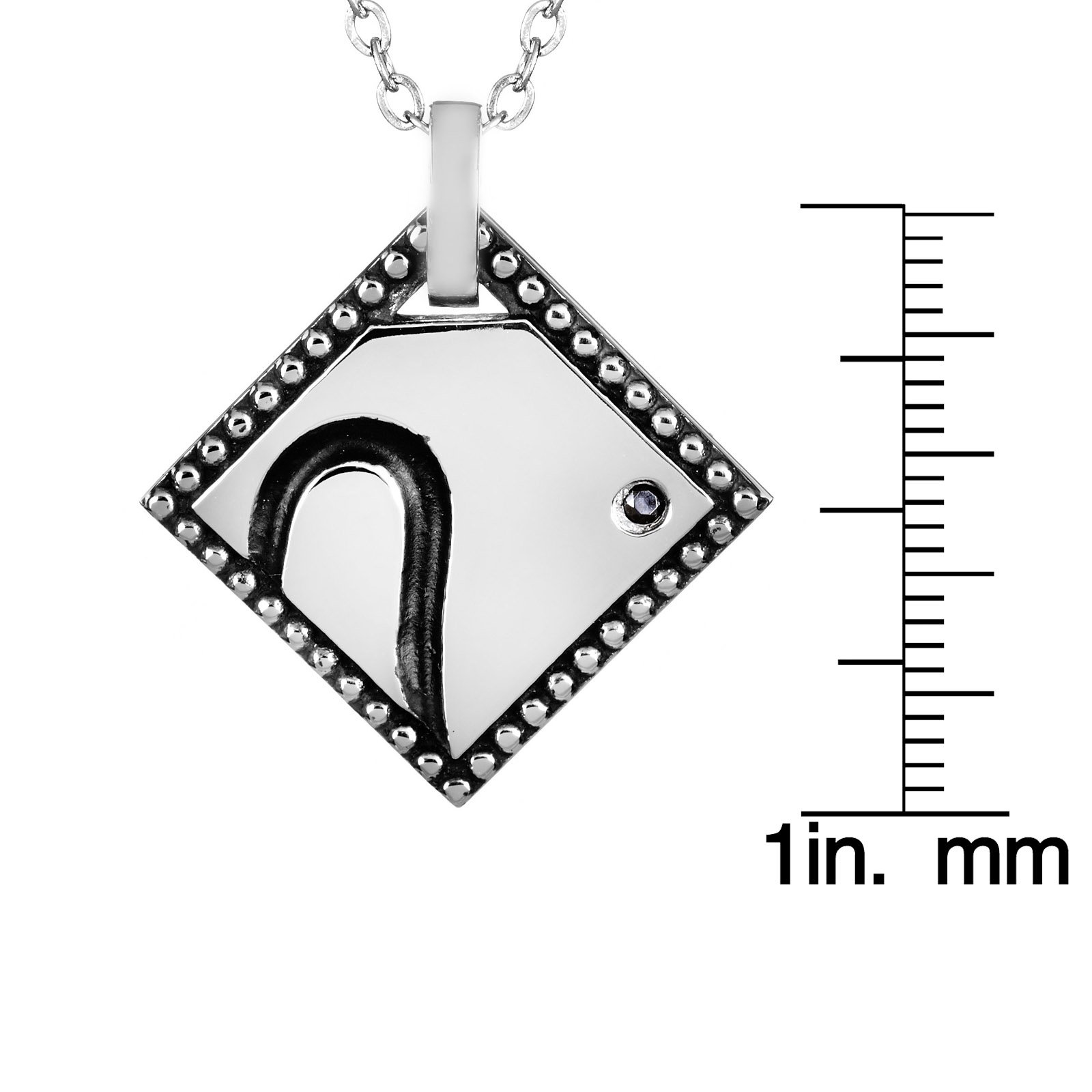Foto 3 | Collar West Coast Jewelry De Acero Inoxidable Con Forma De Medio Corazón Con Circonita - Venta Internacional.
