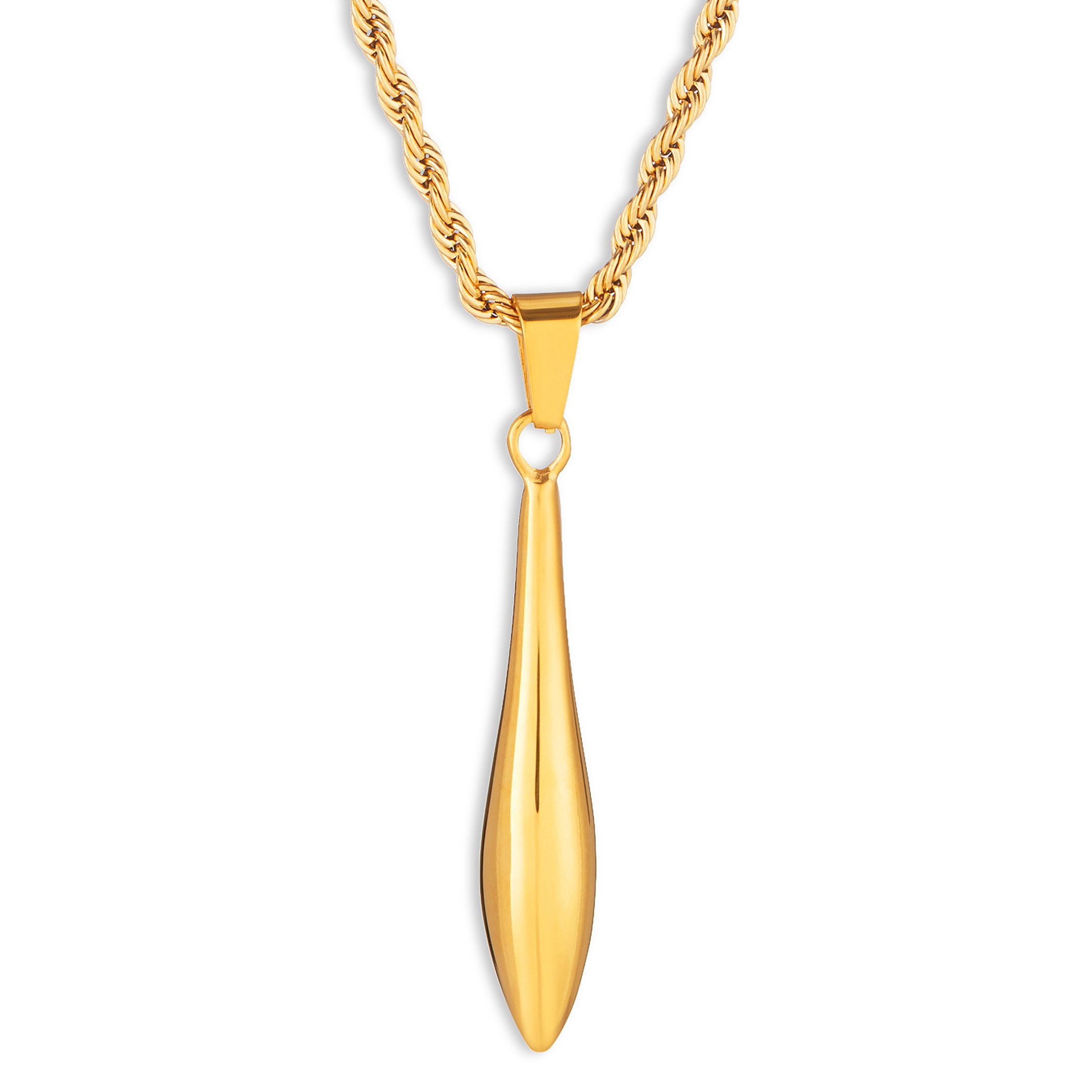 Foto 2 pulgar | Collar Con Colgante West Coast Jewelry Elya De Acero Chapado En Oro - Venta Internacional.