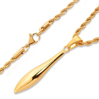 Foto 2 | Collar Con Colgante West Coast Jewelry Elya De Acero Chapado En Oro - Venta Internacional.