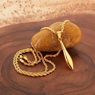 Foto 4 | Collar Con Colgante West Coast Jewelry Elya De Acero Chapado En Oro - Venta Internacional.
