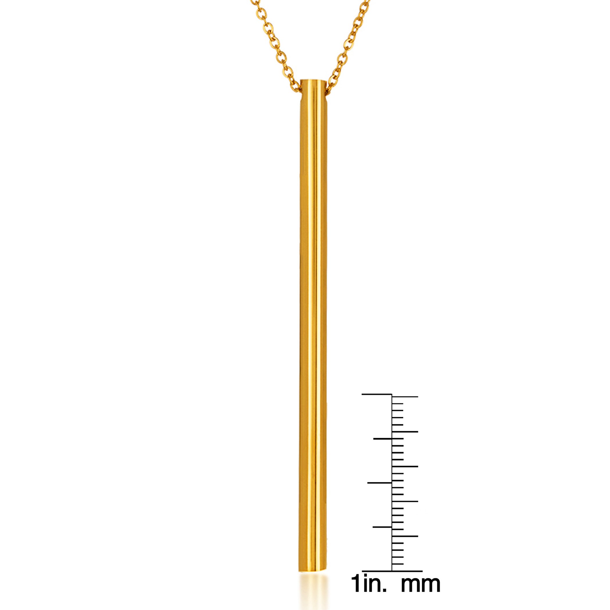 Foto 4 pulgar | Collar West Coast Jewelry Elya De Acero Inoxidable Chapado En Oro - Venta Internacional.
