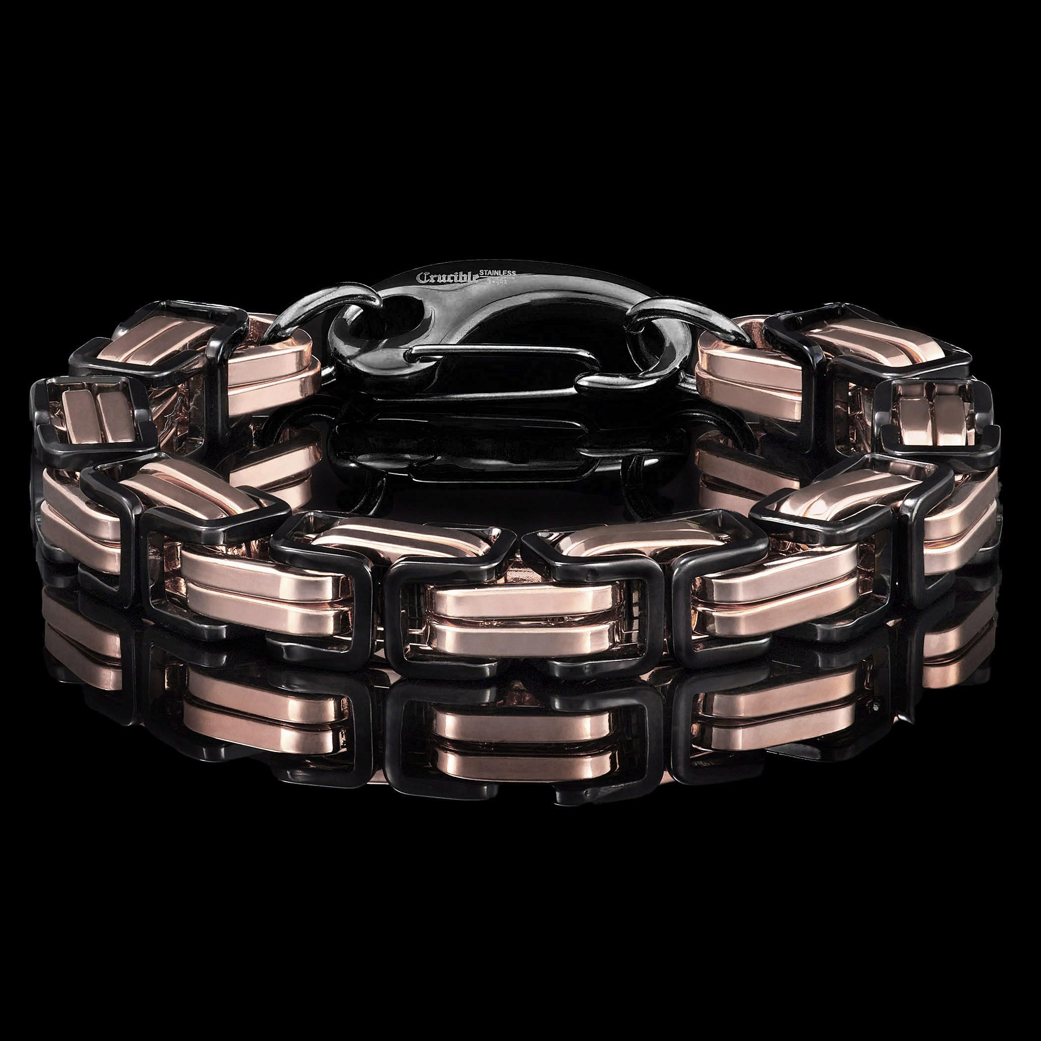 Foto 4 pulgar | Pulsera West Coast Jewelry Crucible Para Hombre, Acero Bizantino - Venta Internacional.