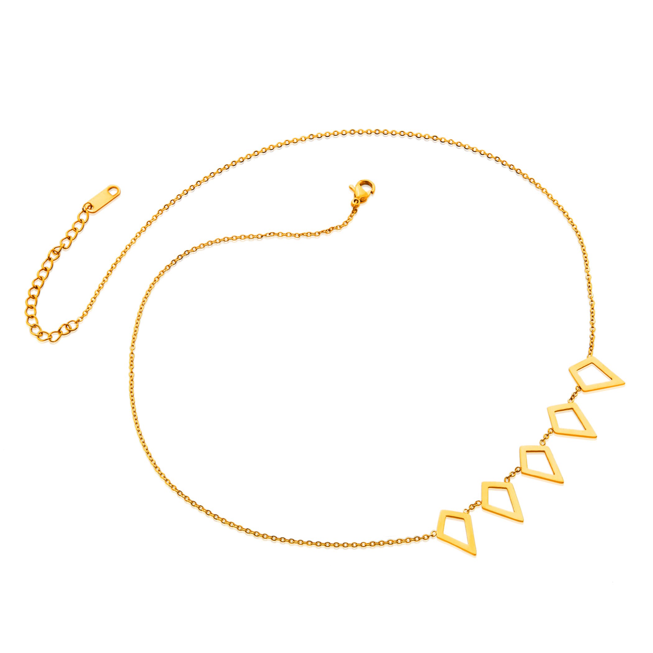 Foto 2 | Collar West Coast Jewelry Elya De Acero Inoxidable Chapado En Oro - Venta Internacional.