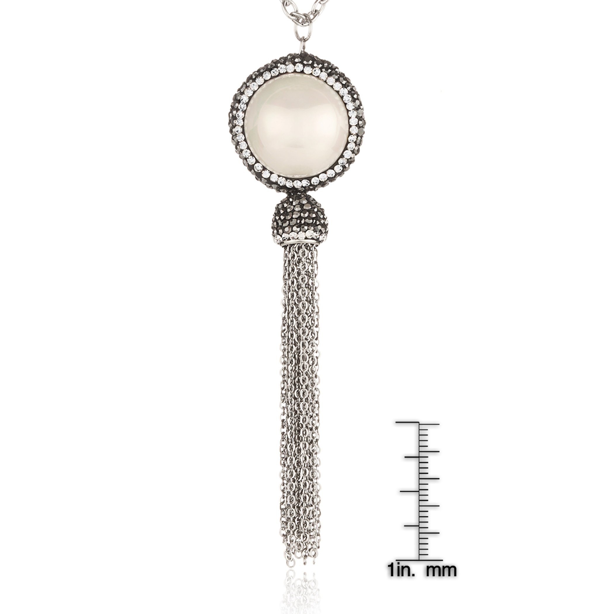 Foto 3 | Collar Con Colgante De Borla De Perlas Sintéticas Elya De West Coast Jewelry - Venta Internacional.