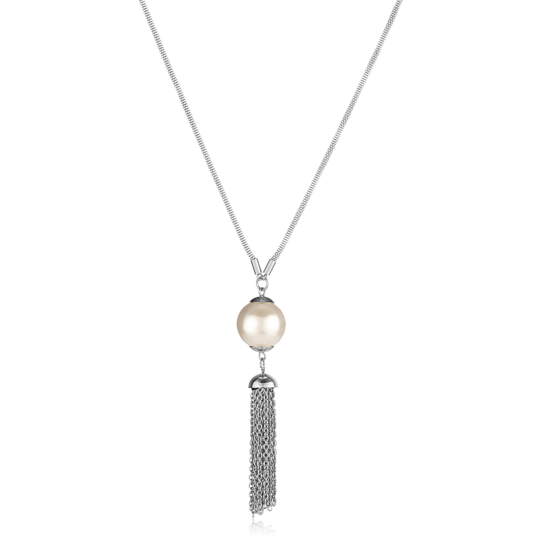 Foto 1 | Collar Con Colgante De Borla De Perlas Sintéticas Elya De West Coast Jewelry - Venta Internacional.
