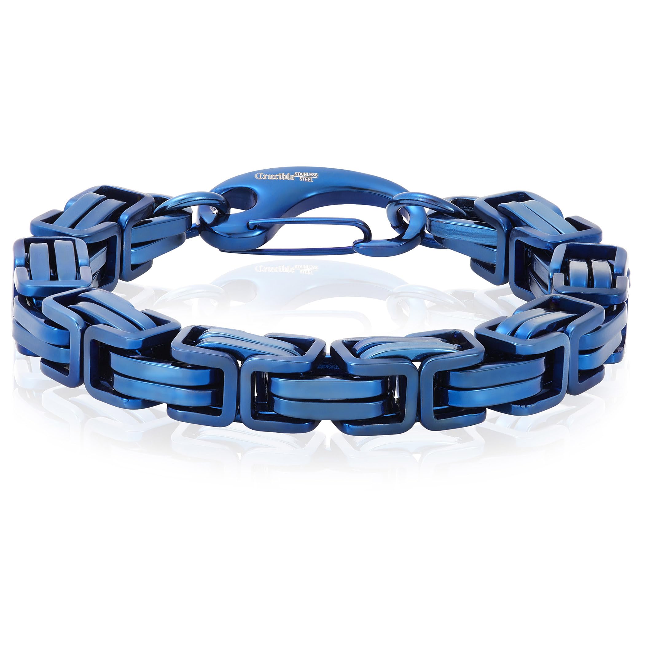 Foto 1 | Pulsera West Coast Jewelry Crucible Con Cadena Bizantina De Acero - Venta Internacional.