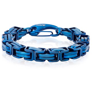 Foto 1 | Pulsera West Coast Jewelry Crucible Con Cadena Bizantina De Acero - Venta Internacional.