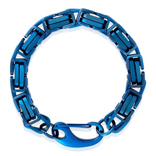 Foto 2 | Pulsera West Coast Jewelry Crucible Con Cadena Bizantina De Acero - Venta Internacional.