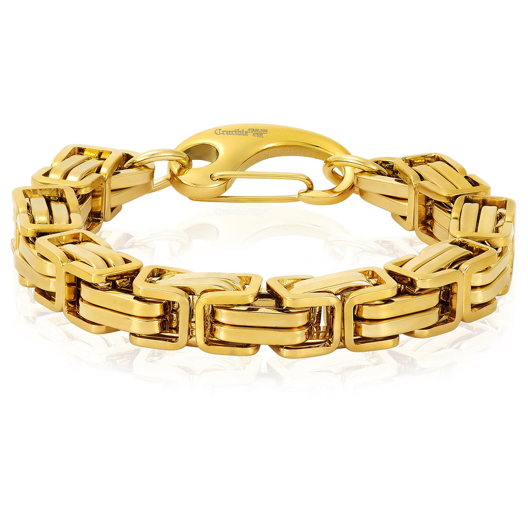Foto 1 | Pulsera West Coast Jewelry Crucible, Cadena Bizantina De 11 Mm - Venta Internacional.