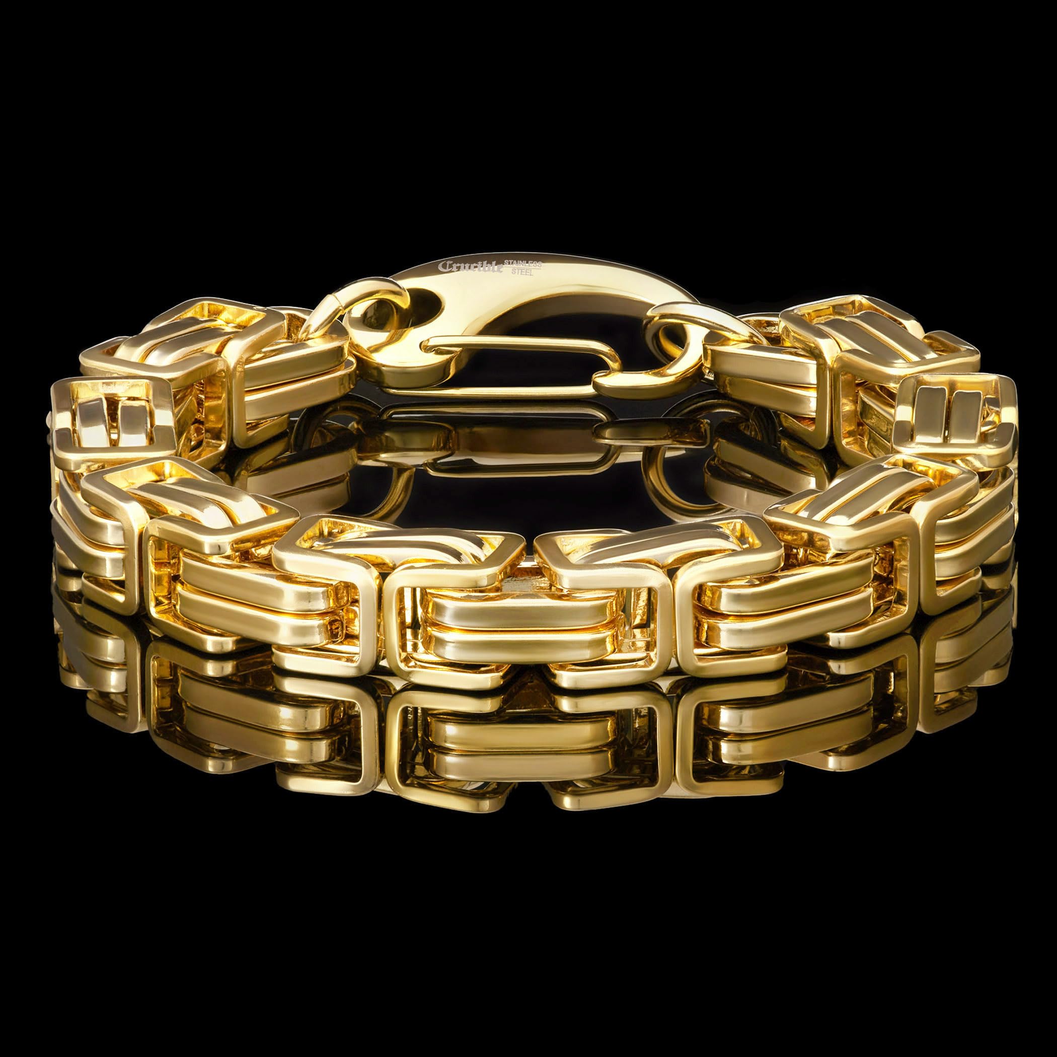 Foto 4 | Pulsera West Coast Jewelry Crucible, Cadena Bizantina De 11 Mm - Venta Internacional.