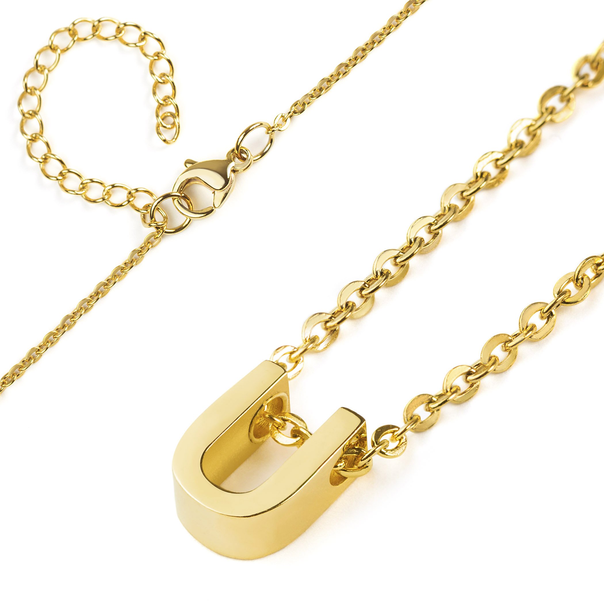Foto 3 pulgar | Collar West Coast Jewelry Elya De Oro De 18 Quilates Y Acero Inoxidable - Venta Internacional.