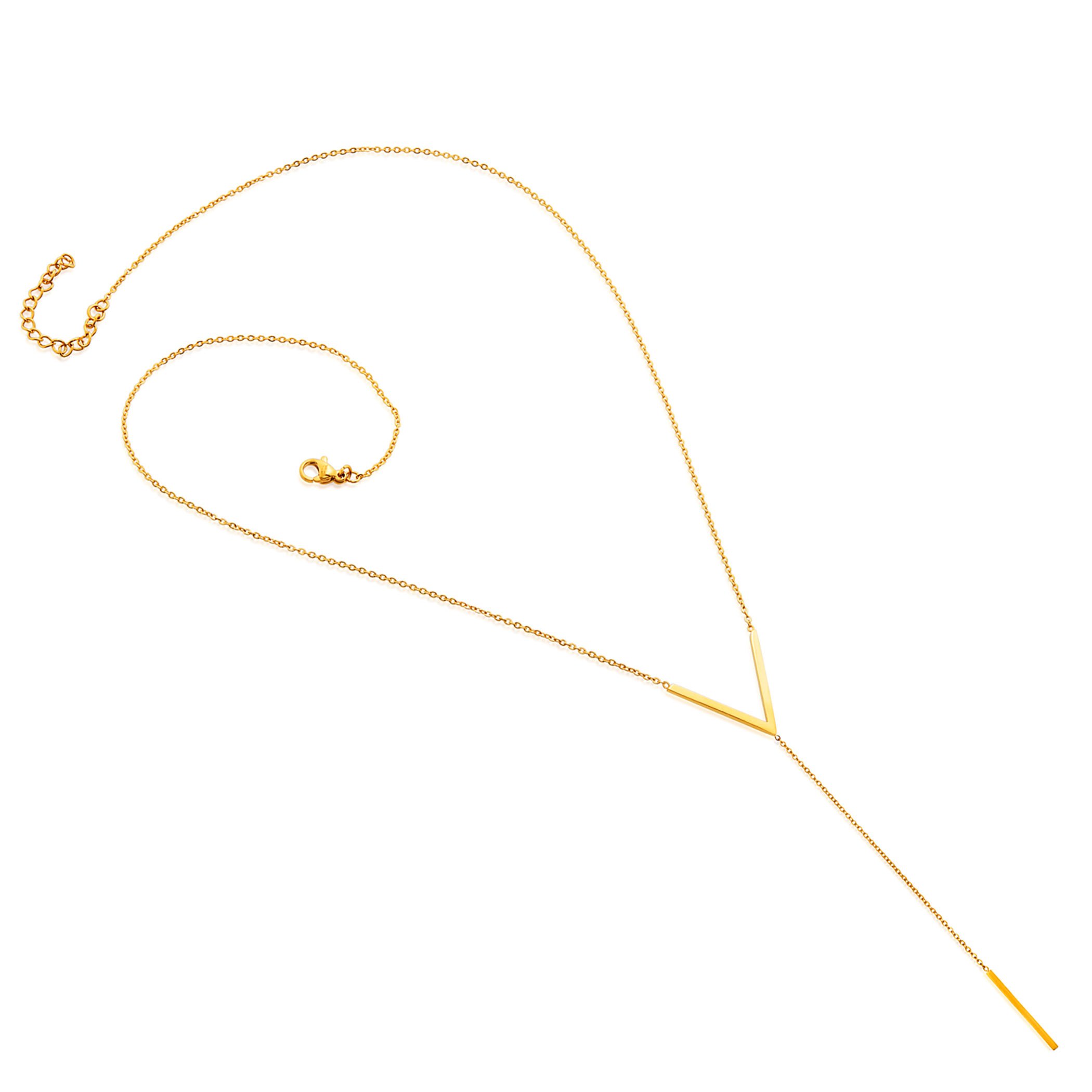 Foto 2 | Collar West Coast Jewelry Elya De Acero Inoxidable Chapado En Oro - Venta Internacional.