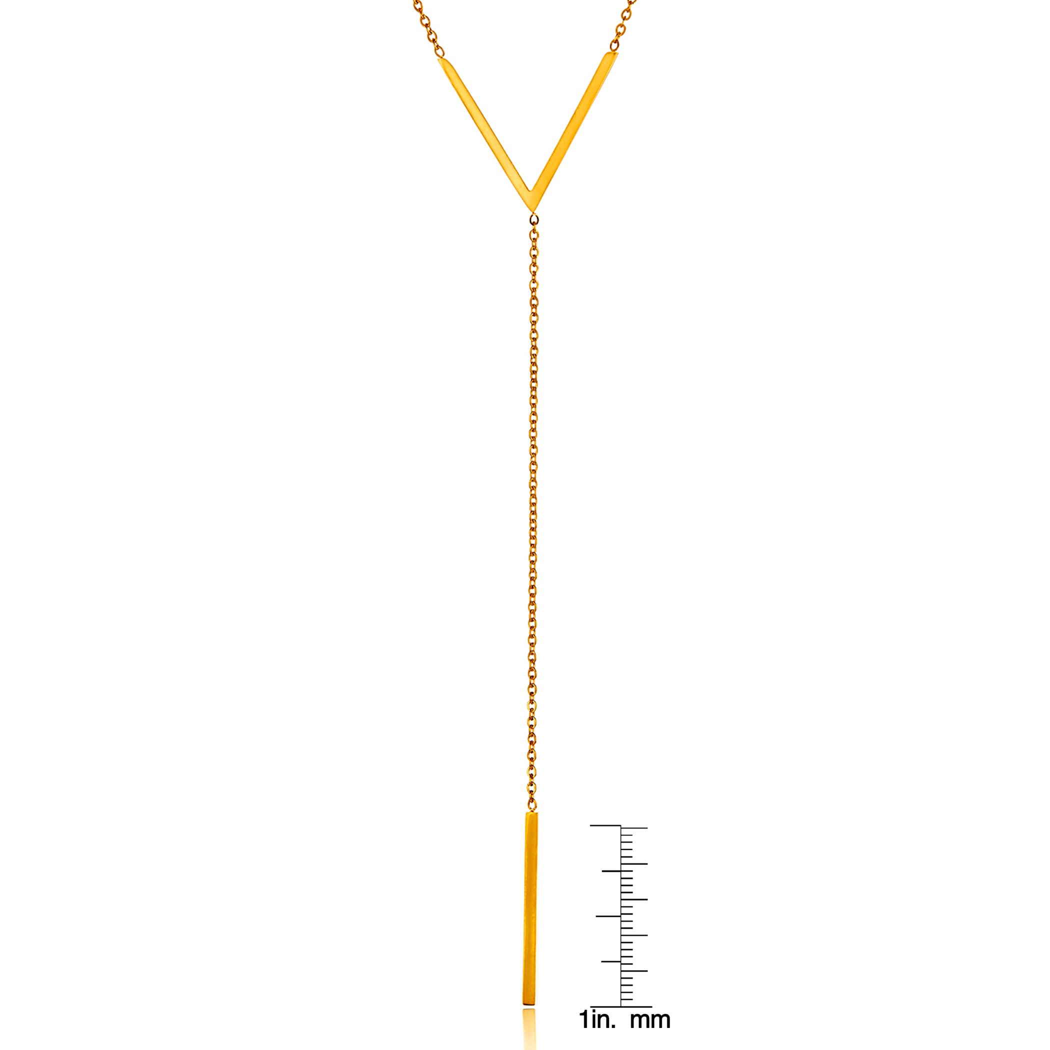 Foto 3 | Collar West Coast Jewelry Elya De Acero Inoxidable Chapado En Oro - Venta Internacional.