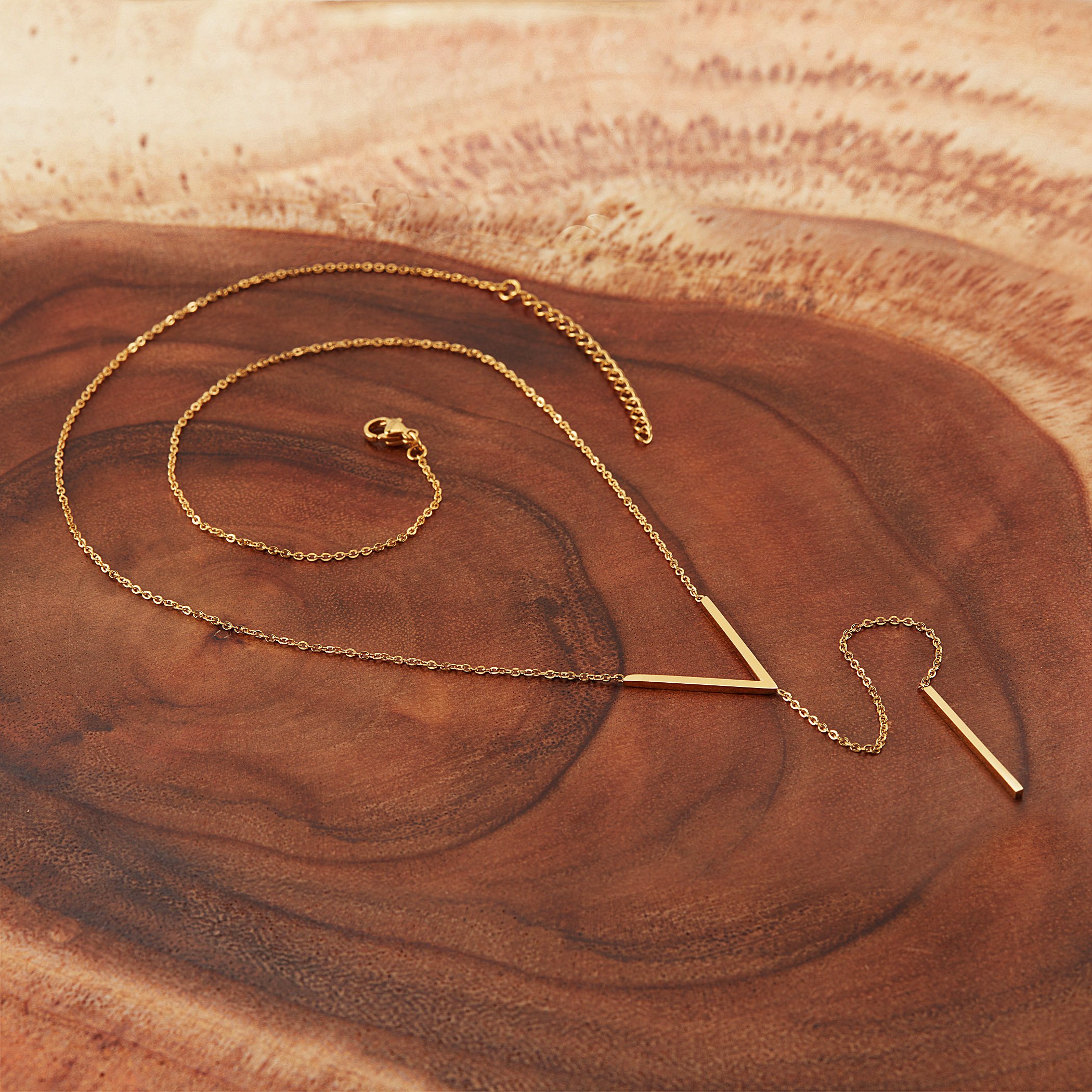 Foto 4 | Collar West Coast Jewelry Elya De Acero Inoxidable Chapado En Oro - Venta Internacional.
