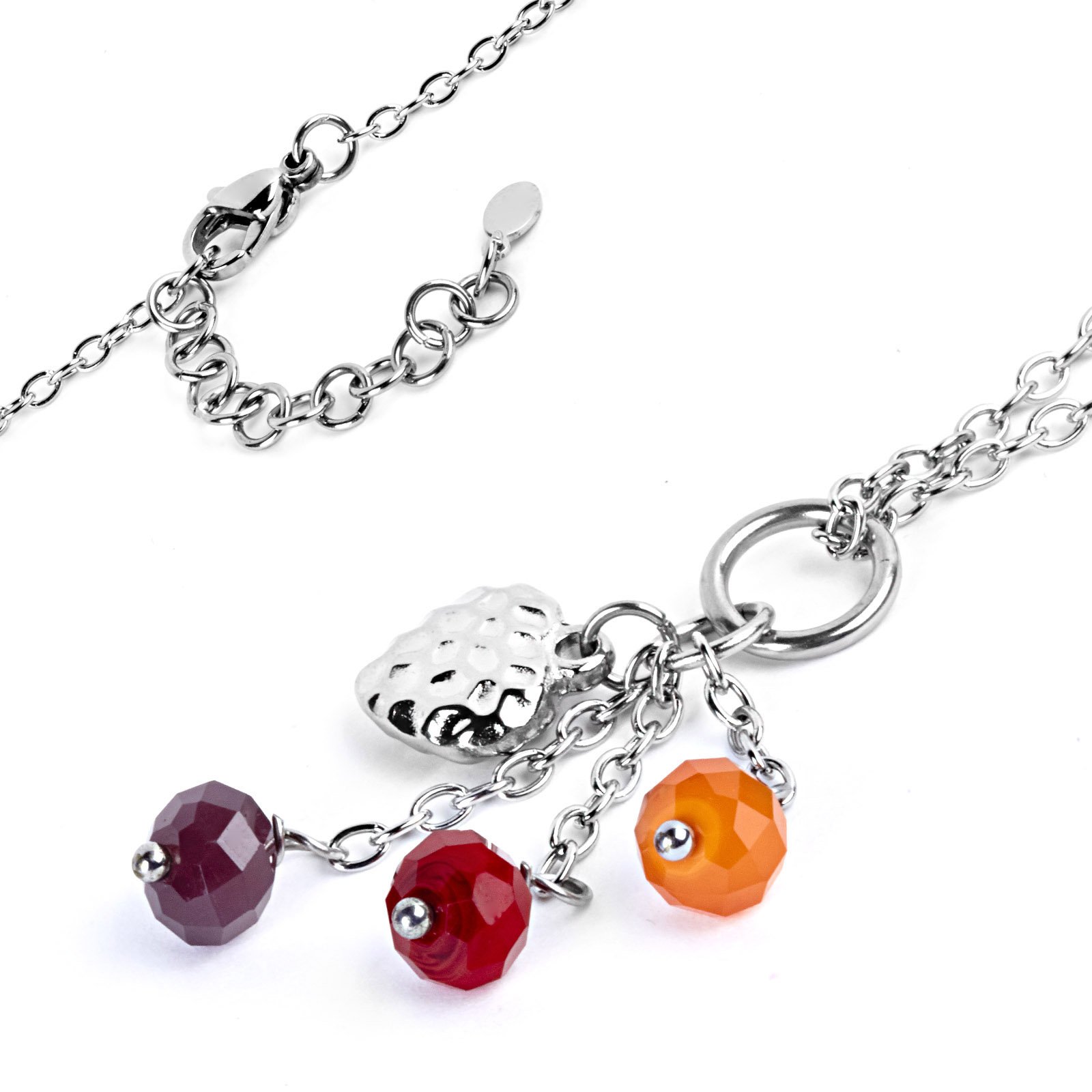 Foto 2 | Collar De Acero Inoxidable Con Forma De Gota En Forma De Corazón De West Coast Jewelry Elya - Venta Internacional.