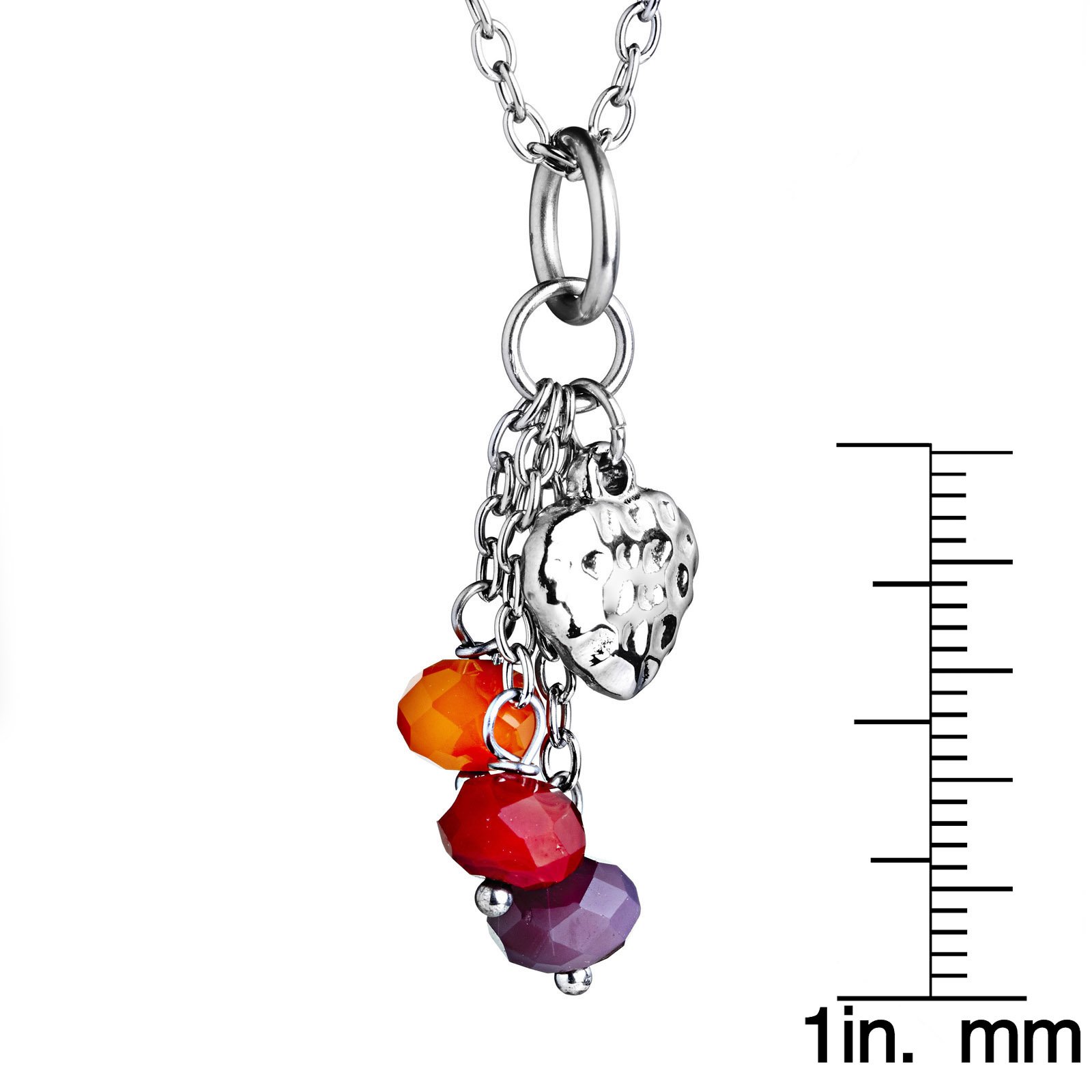 Foto 4 pulgar | Collar De Acero Inoxidable Con Forma De Gota En Forma De Corazón De West Coast Jewelry Elya - Venta Internacional.