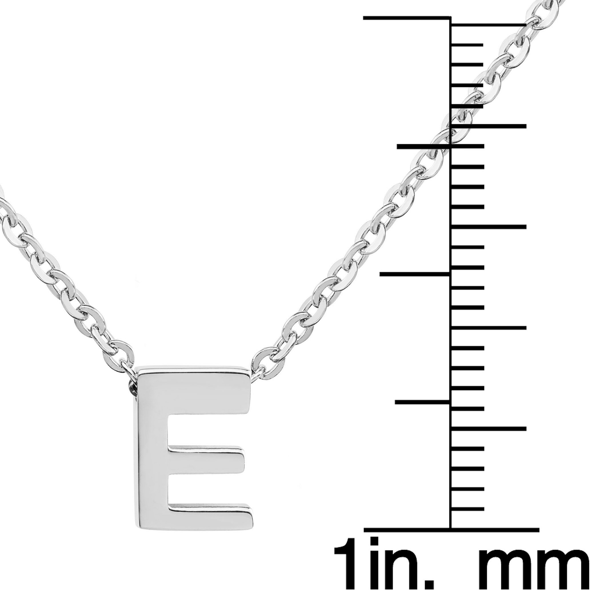 Foto 3 | Collar West Coast Jewelry Elya De Acero Inoxidable Con Letra E - Venta Internacional.