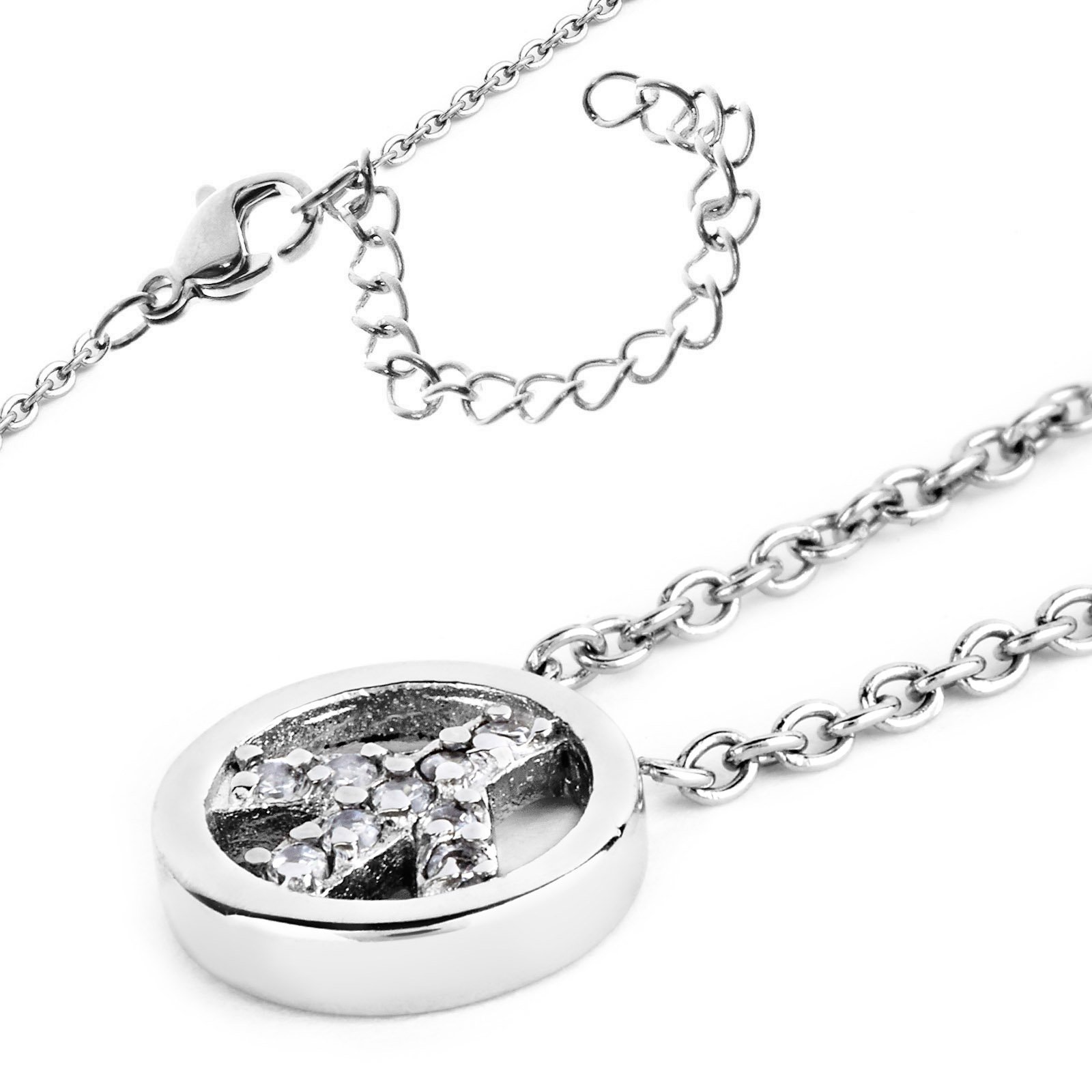 Foto 2 | Collar West Coast Jewelry Elya De Acero Inoxidable Con Circonita Cúbica - Venta Internacional.