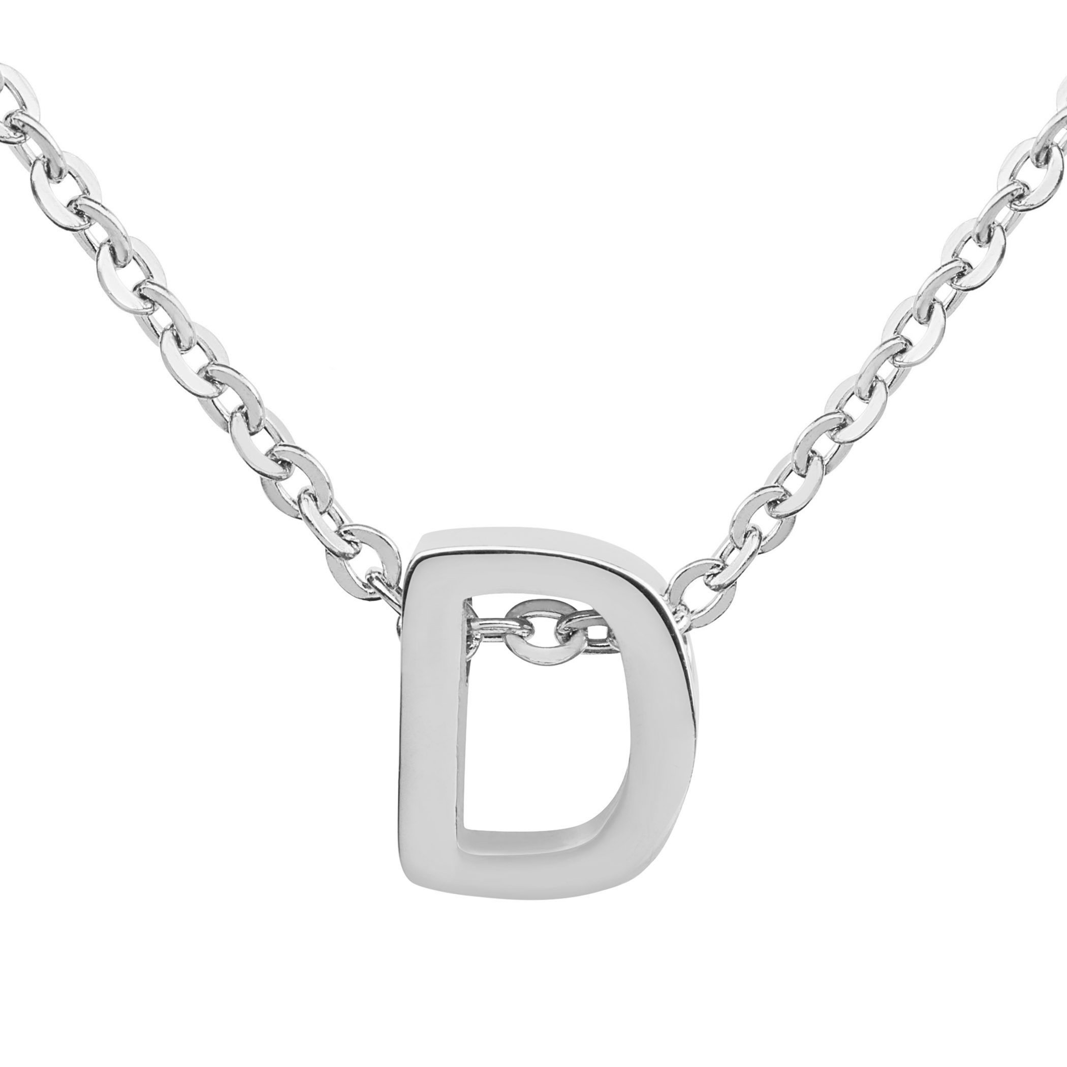 Foto 1 | Collar West Coast Jewelry Elya De Acero Inoxidable Con Letra D - Venta Internacional.