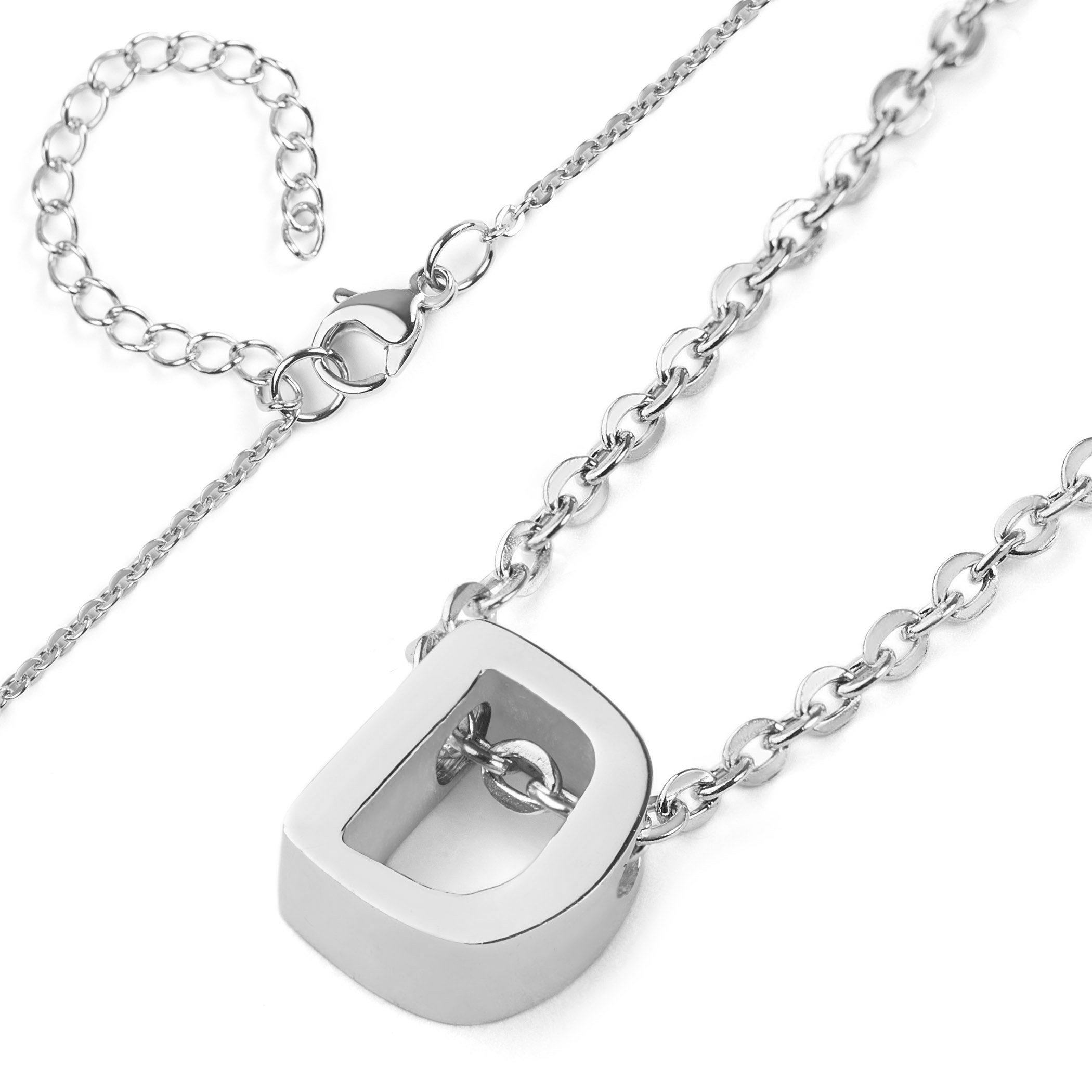 Foto 2 | Collar West Coast Jewelry Elya De Acero Inoxidable Con Letra D - Venta Internacional.