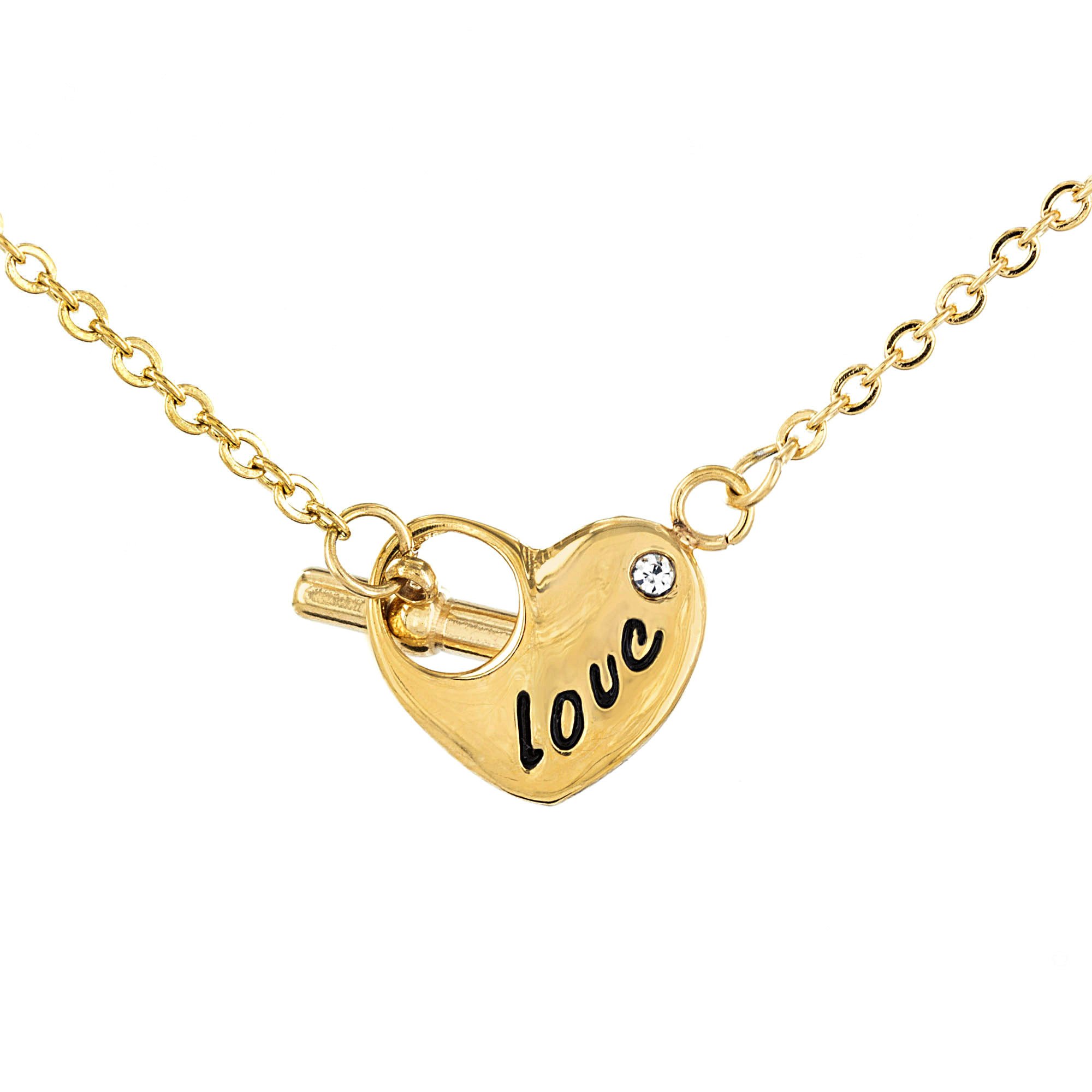 Foto 1 | Collar West Coast Jewelry Elya De Acero Inoxidable Chapado En Oro - Venta Internacional.