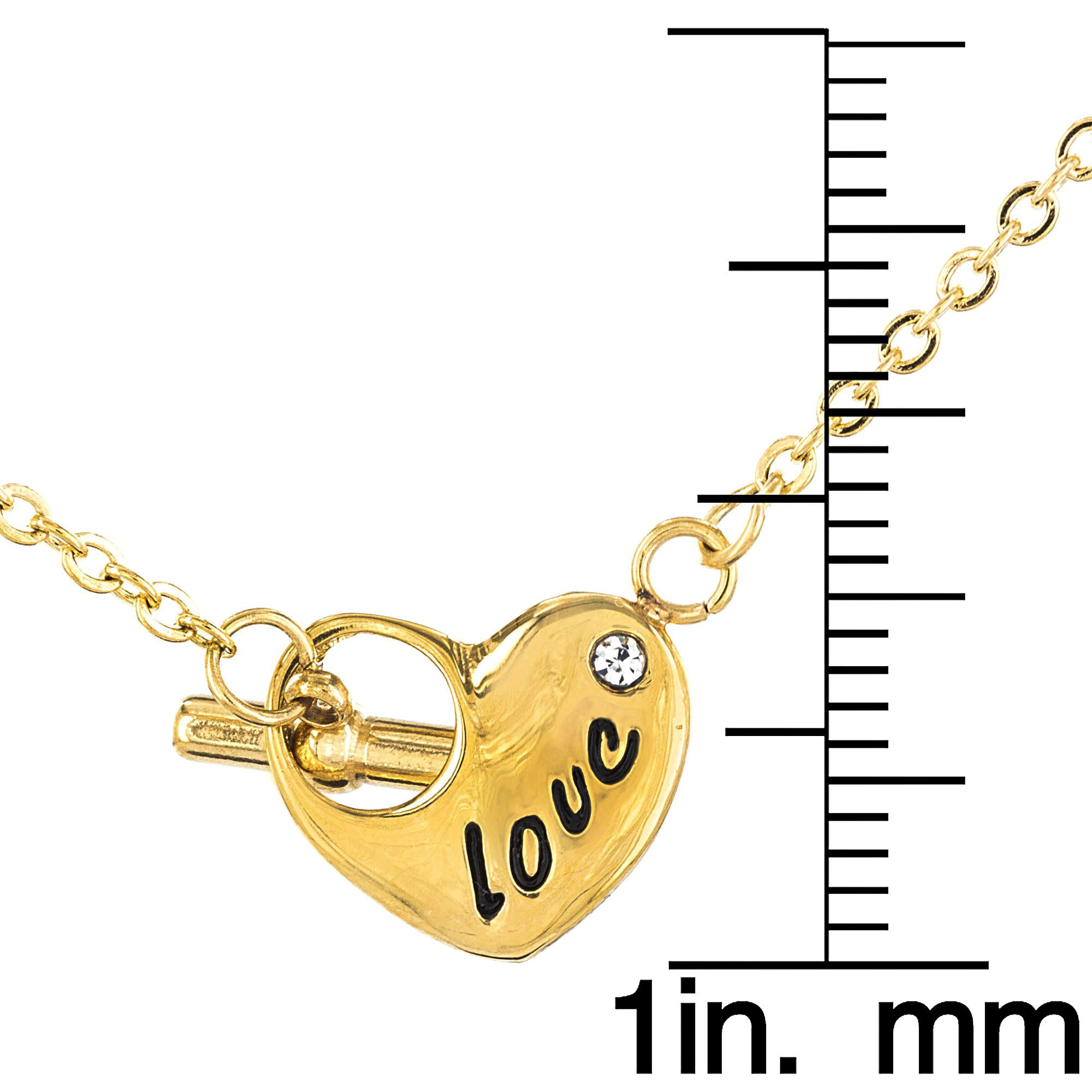 Foto 3 | Collar West Coast Jewelry Elya De Acero Inoxidable Chapado En Oro - Venta Internacional.