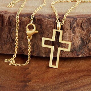 Foto 4 | Collar West Coast Jewelry De Acero Inoxidable Chapado En Oro - Venta Internacional.