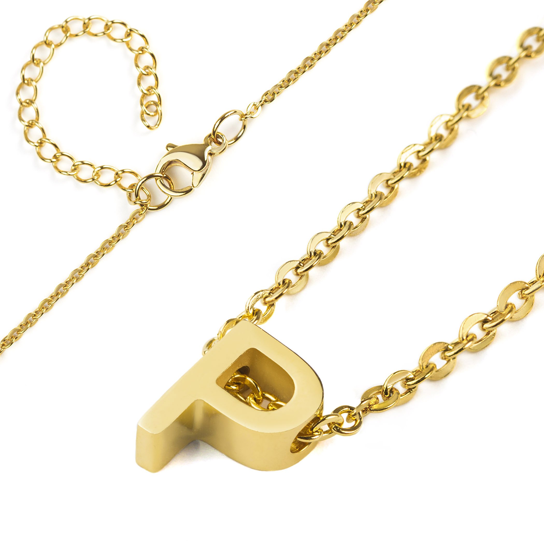 Foto 3 pulgar | Collar West Coast Jewelry Elya De Oro De 18 Quilates Y Acero Inoxidable - Venta Internacional.
