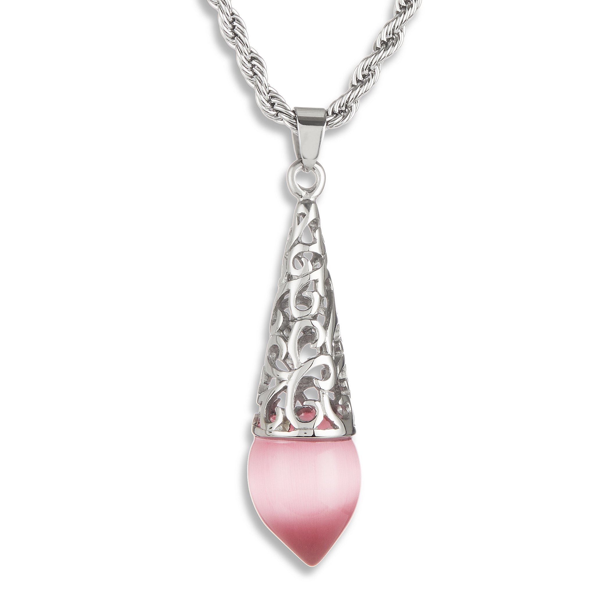 Foto 1 | Collar West Coast Jewelry Elya Pink Cat Eye Stone - Venta Internacional.