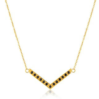 Foto 1 | Collar West Coast Jewelry Elya De Acero Inoxidable Chapado En Oro - Venta Internacional.