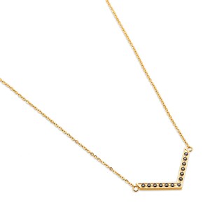 Foto 2 | Collar West Coast Jewelry Elya De Acero Inoxidable Chapado En Oro - Venta Internacional.