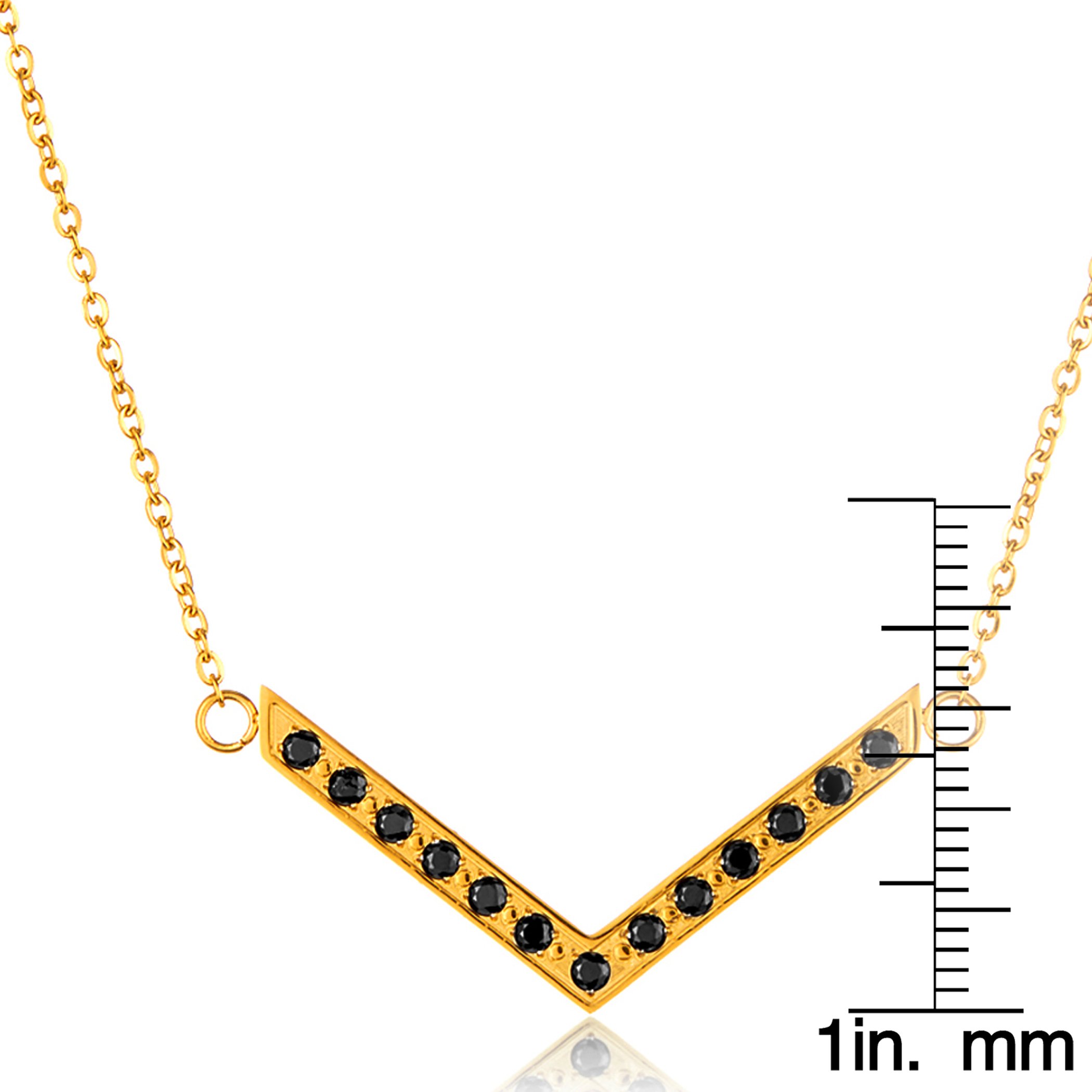 Foto 4 pulgar | Collar West Coast Jewelry Elya De Acero Inoxidable Chapado En Oro - Venta Internacional.