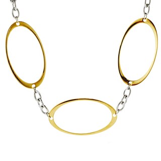 Foto 1 | Collar Con Eslabón Ovalado Bicolor Elya De West Coast Jewelry - Venta Internacional.