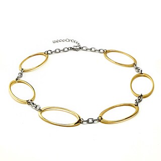 Foto 2 | Collar Con Eslabón Ovalado Bicolor Elya De West Coast Jewelry - Venta Internacional.