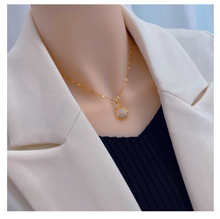 Foto 5 | Collar Flor De Tulipan Dije Elegante Para Mujer Dama Joyería Delicada Cadena Con Colgante