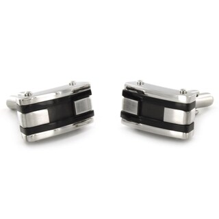 Foto 1 | Cuff Links West Coast Jewelry De Acero Inoxidable Para Hombre, Color Negro - Venta Internacional.