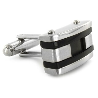 Foto 2 | Cuff Links West Coast Jewelry De Acero Inoxidable Para Hombre, Color Negro - Venta Internacional.