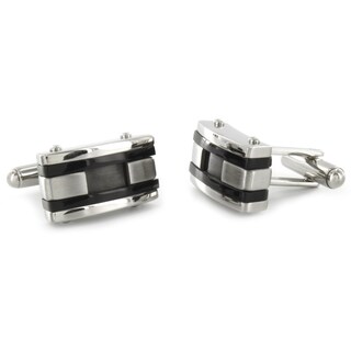 Foto 3 | Cuff Links West Coast Jewelry De Acero Inoxidable Para Hombre, Color Negro - Venta Internacional.