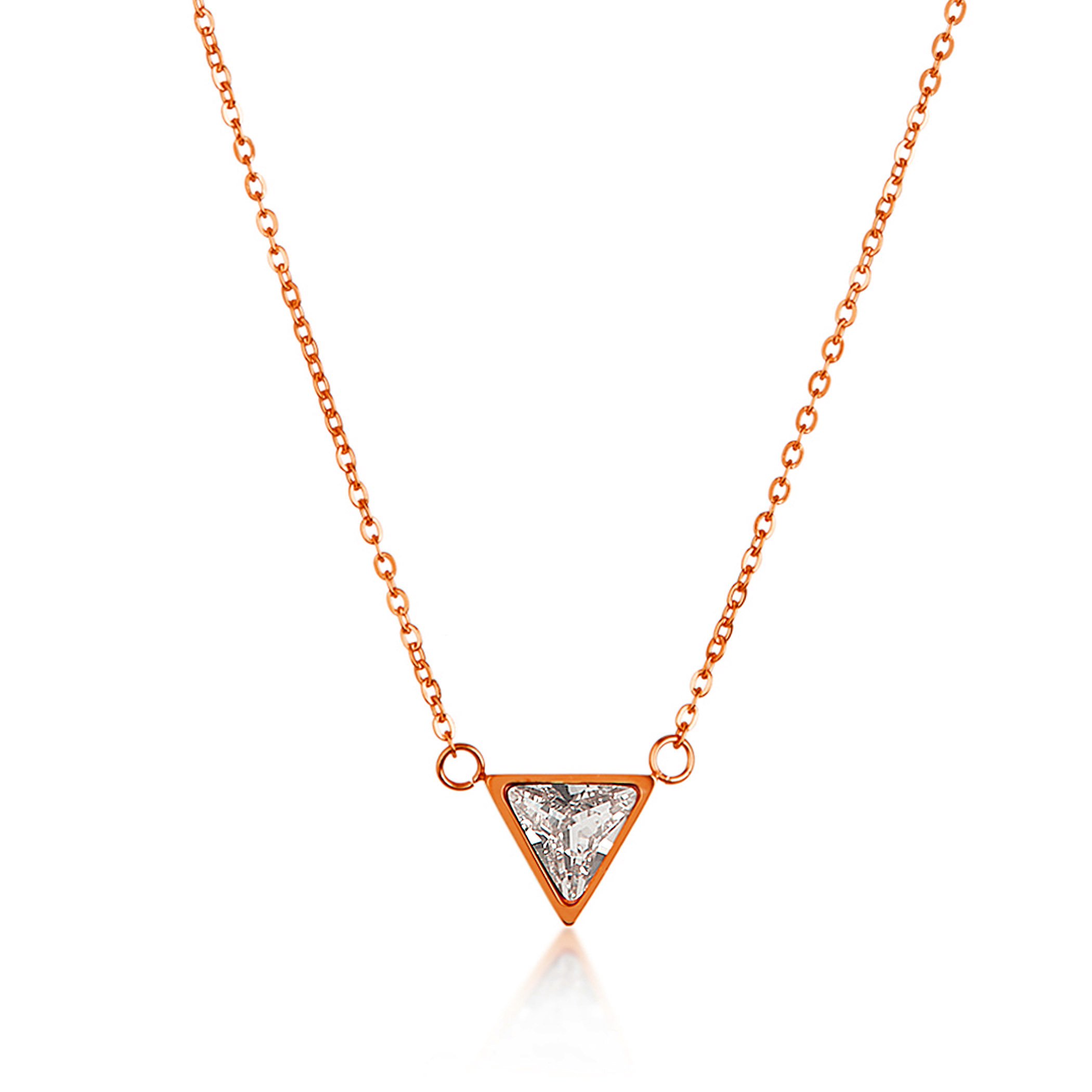 Foto 1 | Collar West Coast Jewelry Elya De Acero Inoxidable Chapado En Oro Rosa - Venta Internacional.