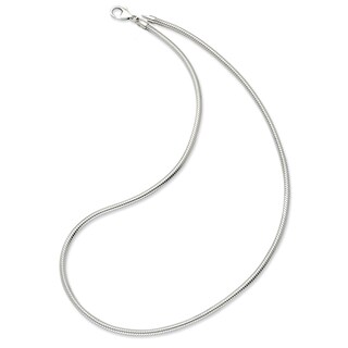 Foto 1 | Collar West Coast Jewelry Con Cadena De Serpiente Chapada En Plata, 45 Cm - Venta Internacional.