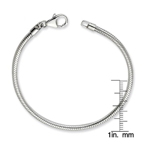 Foto 4 pulgar | Collar West Coast Jewelry Con Cadena De Serpiente Chapada En Plata, 45 Cm - Venta Internacional.