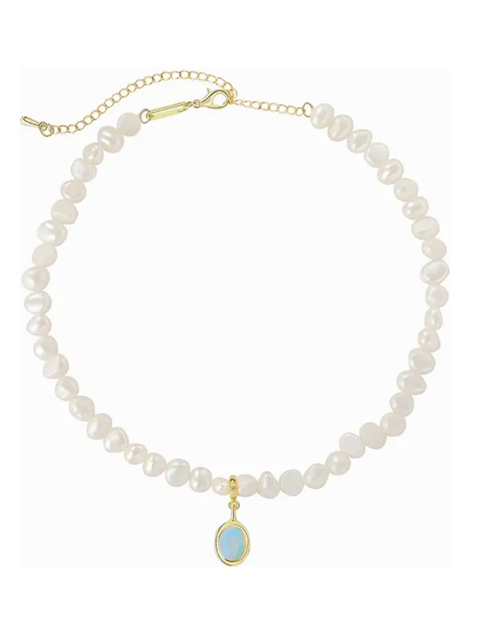 Foto 2 pulgar | Collar De Perlas Naturales Cultivadas Para Mujer Elegante Gargantilla Dama Regalo Aniversario Cumpleaños Con D